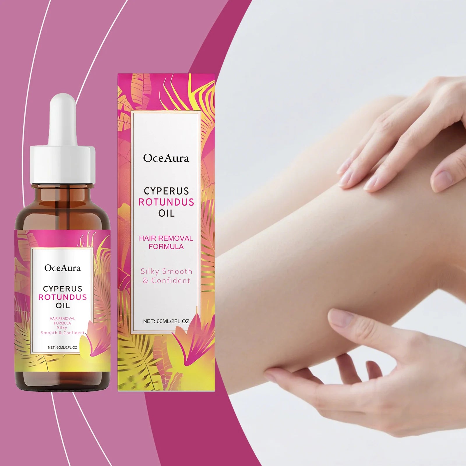 Cyperus Rotundus Oil Body Hair Remover Armpit Leg Arm Hair Growth Inhibitor Depilatory Reduce Ingrown Hair Body Moisturizing Oil