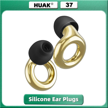 HUAK High-Fidelity Ear Plugs - 8 Ear Tips in XS/S/M/L - Reusable Concerts & Festivals, Live Events, Musicians, Djs